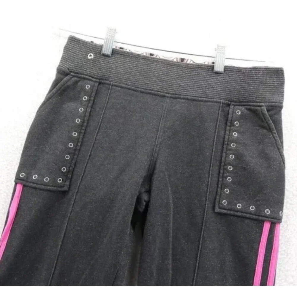 Adidas Sweatpants Small Womens Gray Tapered Leg Streetwear Vintage Sparkle‎